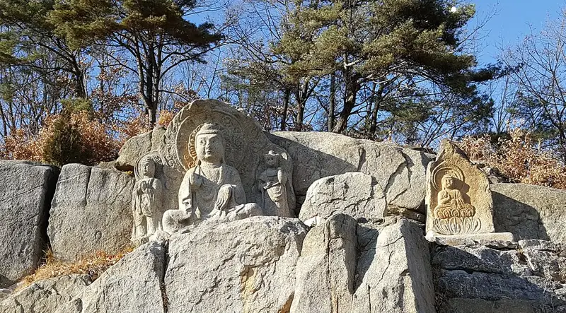 영주 가흥동 마애여래삼존상 및 여래좌상 장소 사진